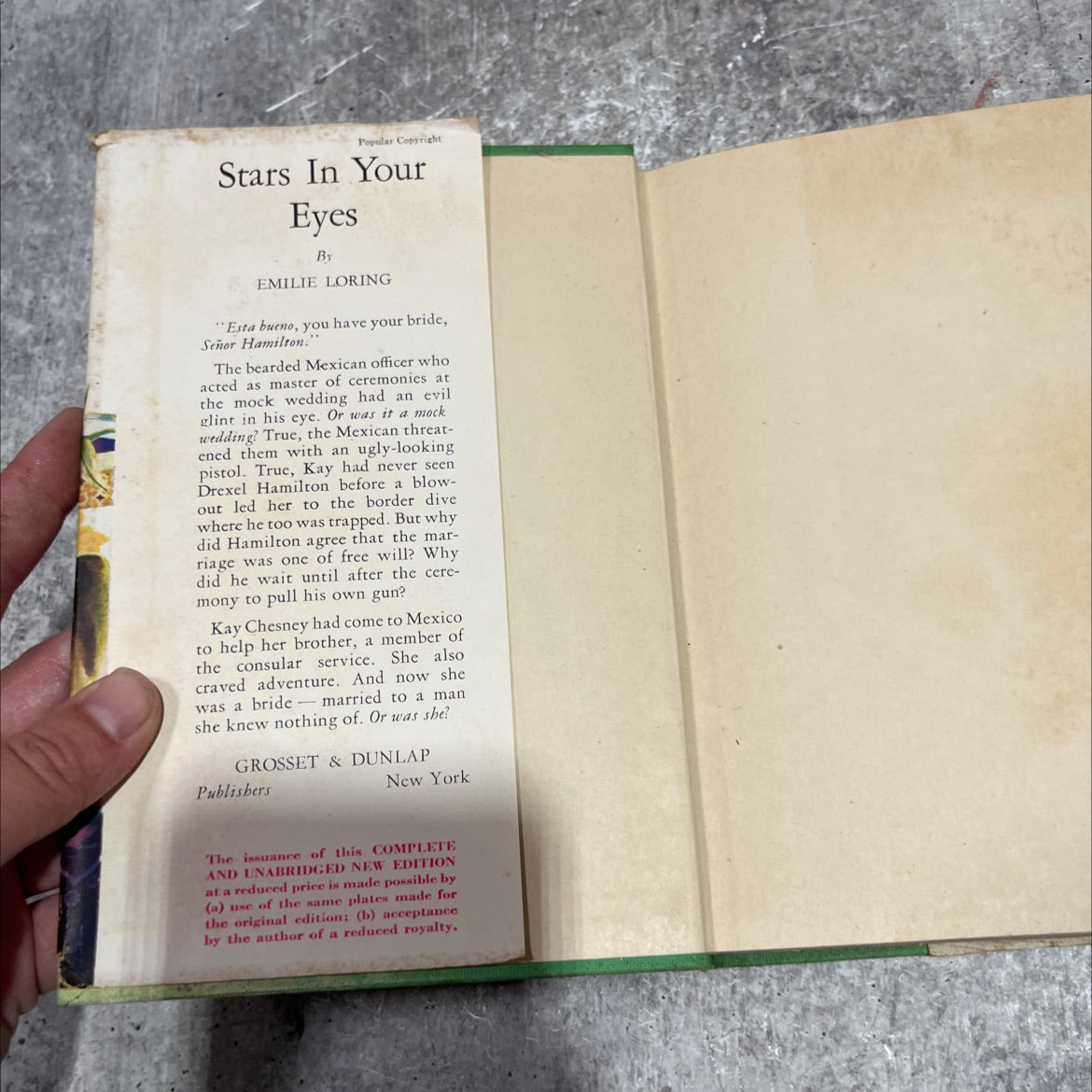 stars in your eyes book, by emilie loring, 1941 Hardcover image 4