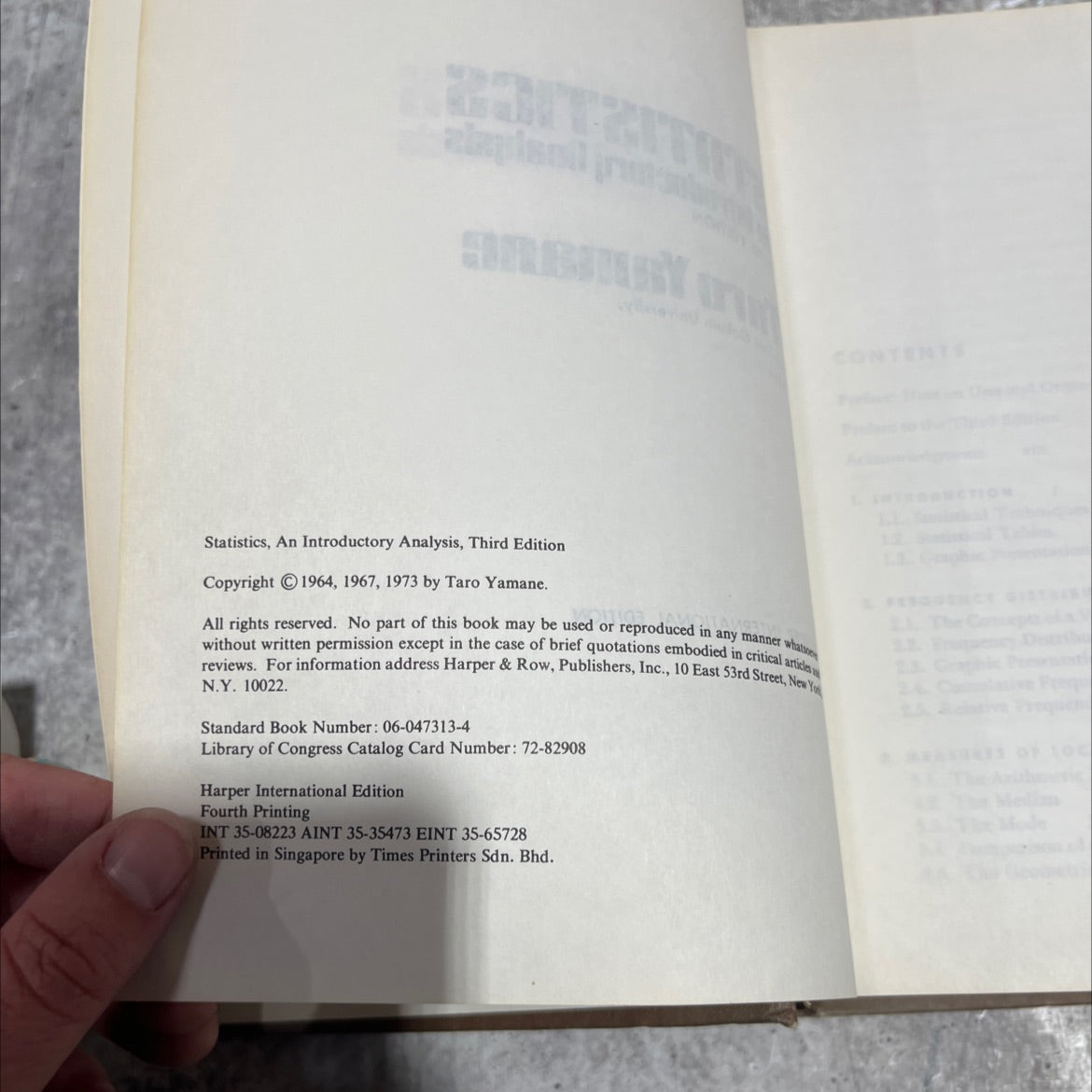 statistics, an introductory analysis book, by taro yamane, 1973 Hardcover image 3
