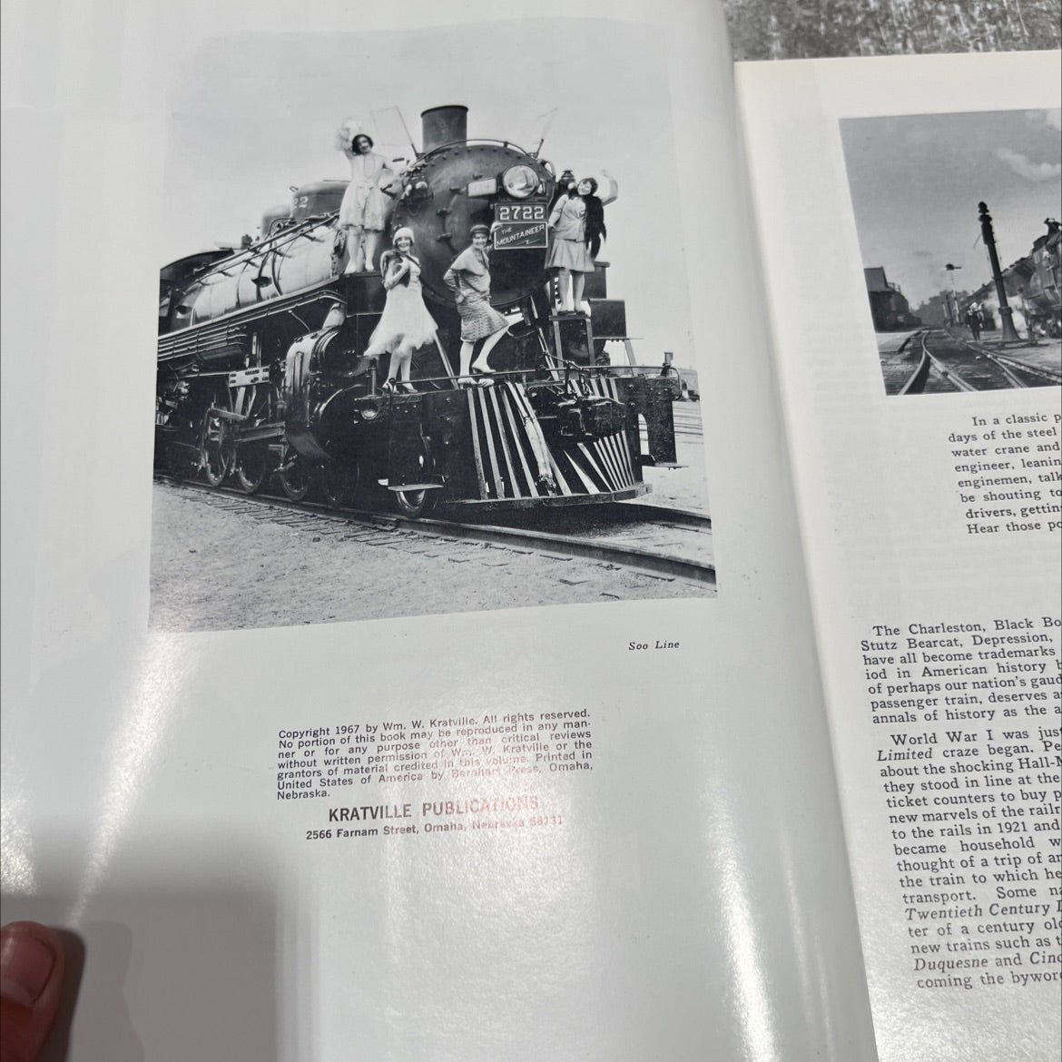 steam, steel & limiteds book, by Wm. W. Kratville, 1967 Hardcover image 3