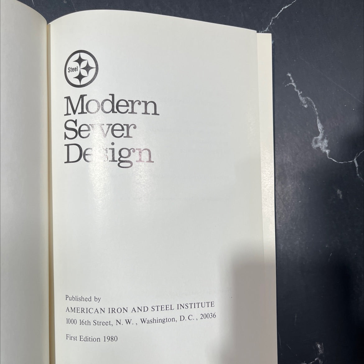 steel modern sewer design book, by american iron and steel institute, 1980 Hardcover image 2