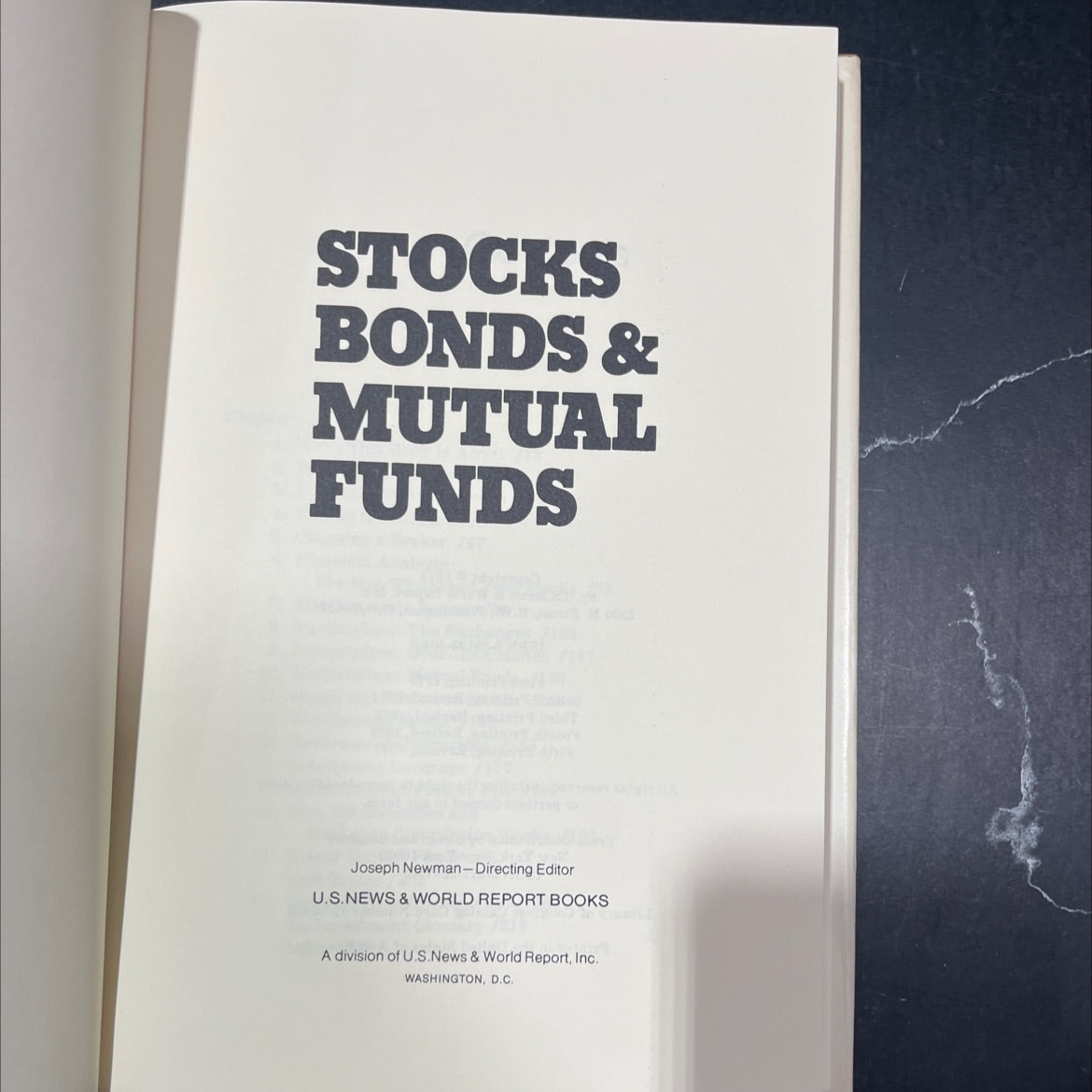 stocks bonds & mutual funds book, by Joseph Newman, 1977 Hardcover image 2
