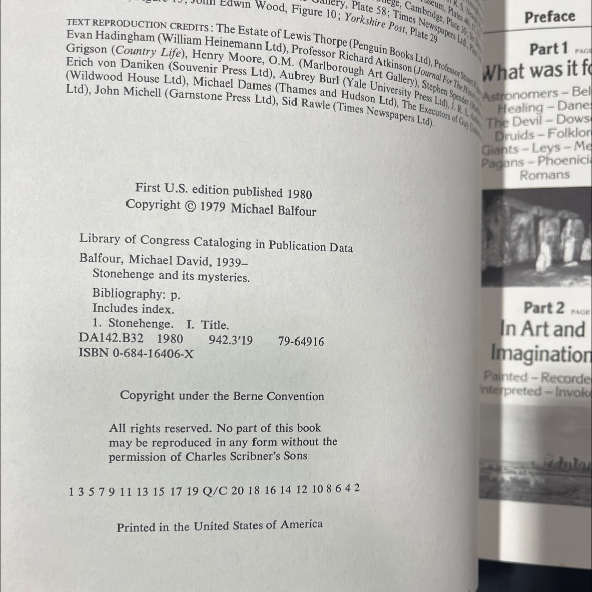 stonehenge and its mysteries book, by michael balfour, 1980 Hardcover image 3