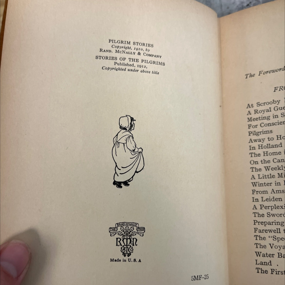 stories of the pilgrims book, by margaret b. pumphrey, 1912 Hardcover image 3