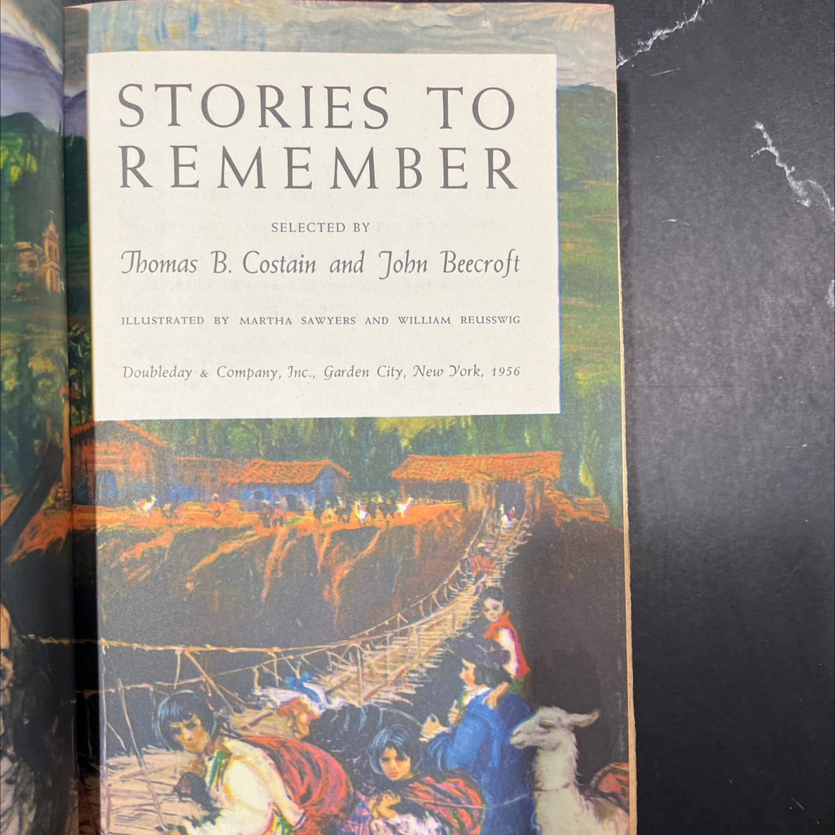 stories to remember book, by Thomas B. Costain and John Beecroft, 1956 Hardcover image 2