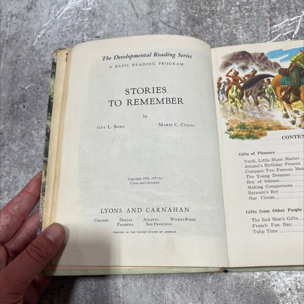 stories to remember book, by guy l. bond, marie c. cuddy, 1956 Hardcover image 3
