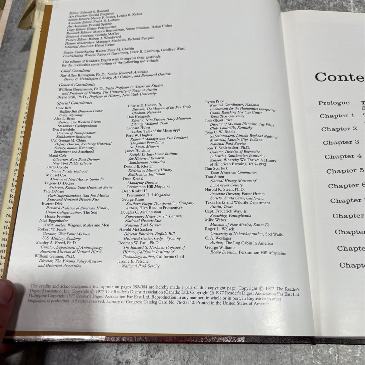 story of the great reader's digest american west book, by unknown, 1977 Hardcover image 3