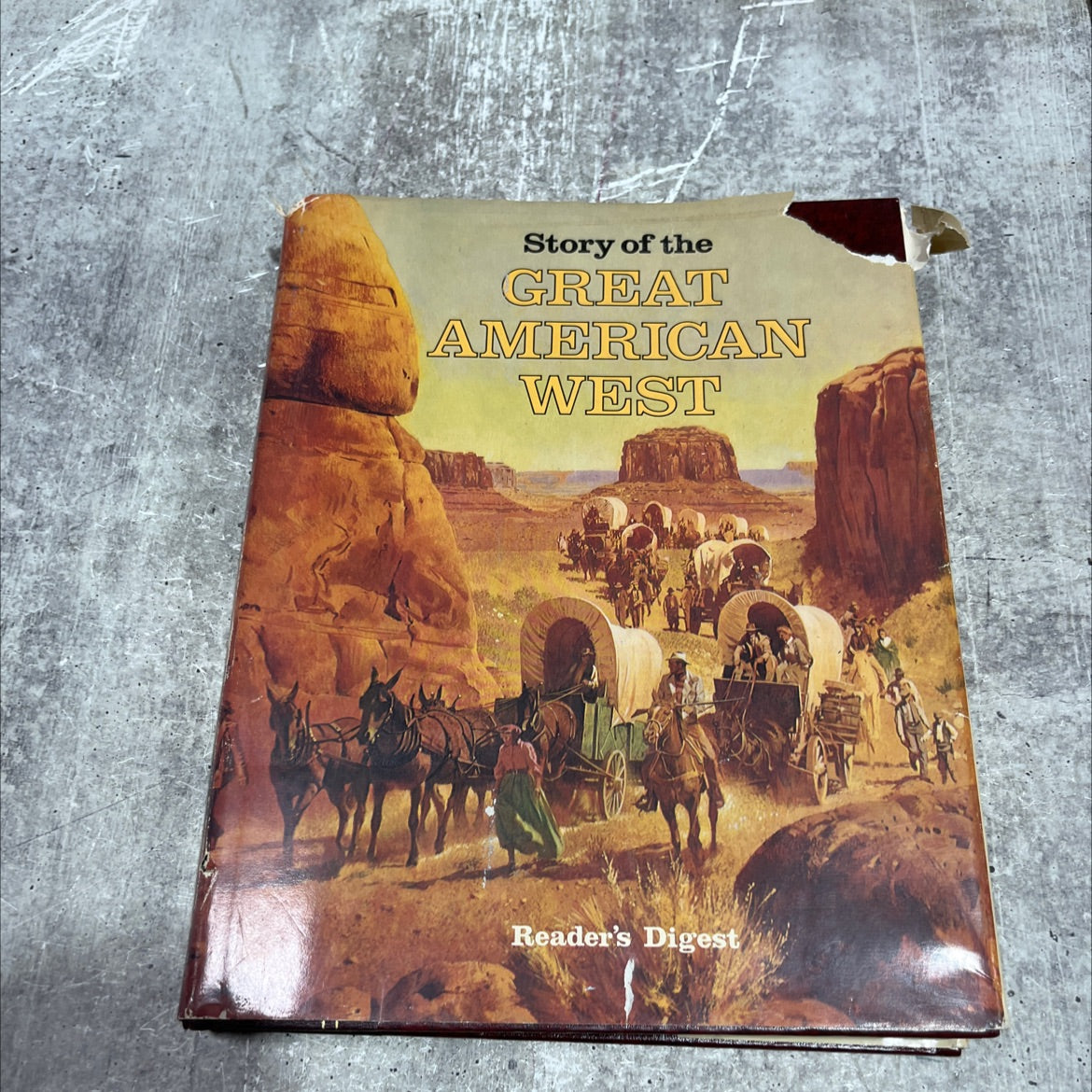 story of the great reader's digest american west book, by unknown, 1977 Hardcover image 1