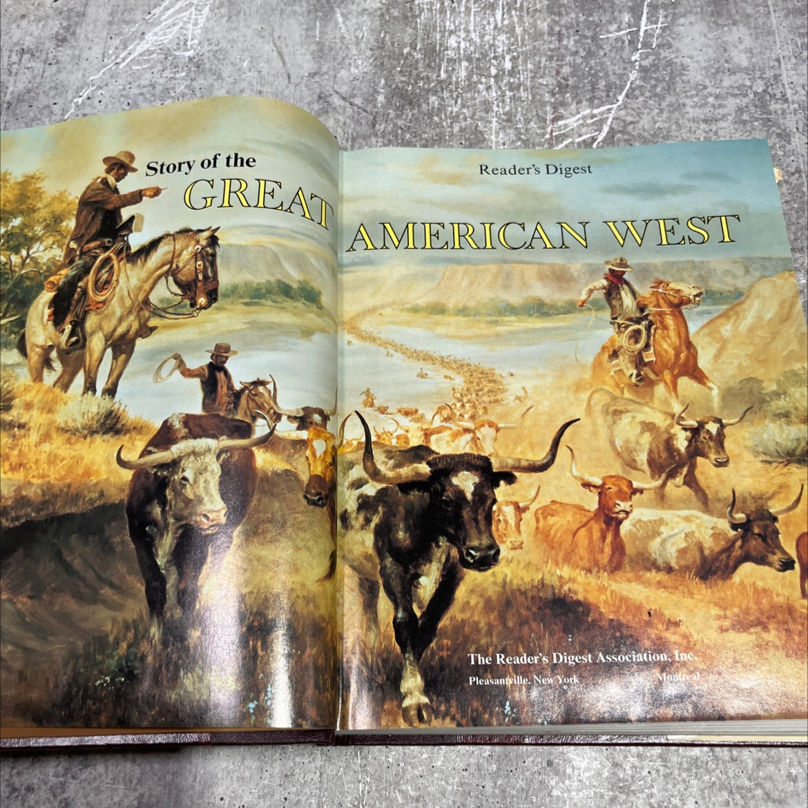 story of the great reader's digest american west book, by unknown, 1977 Hardcover image 2