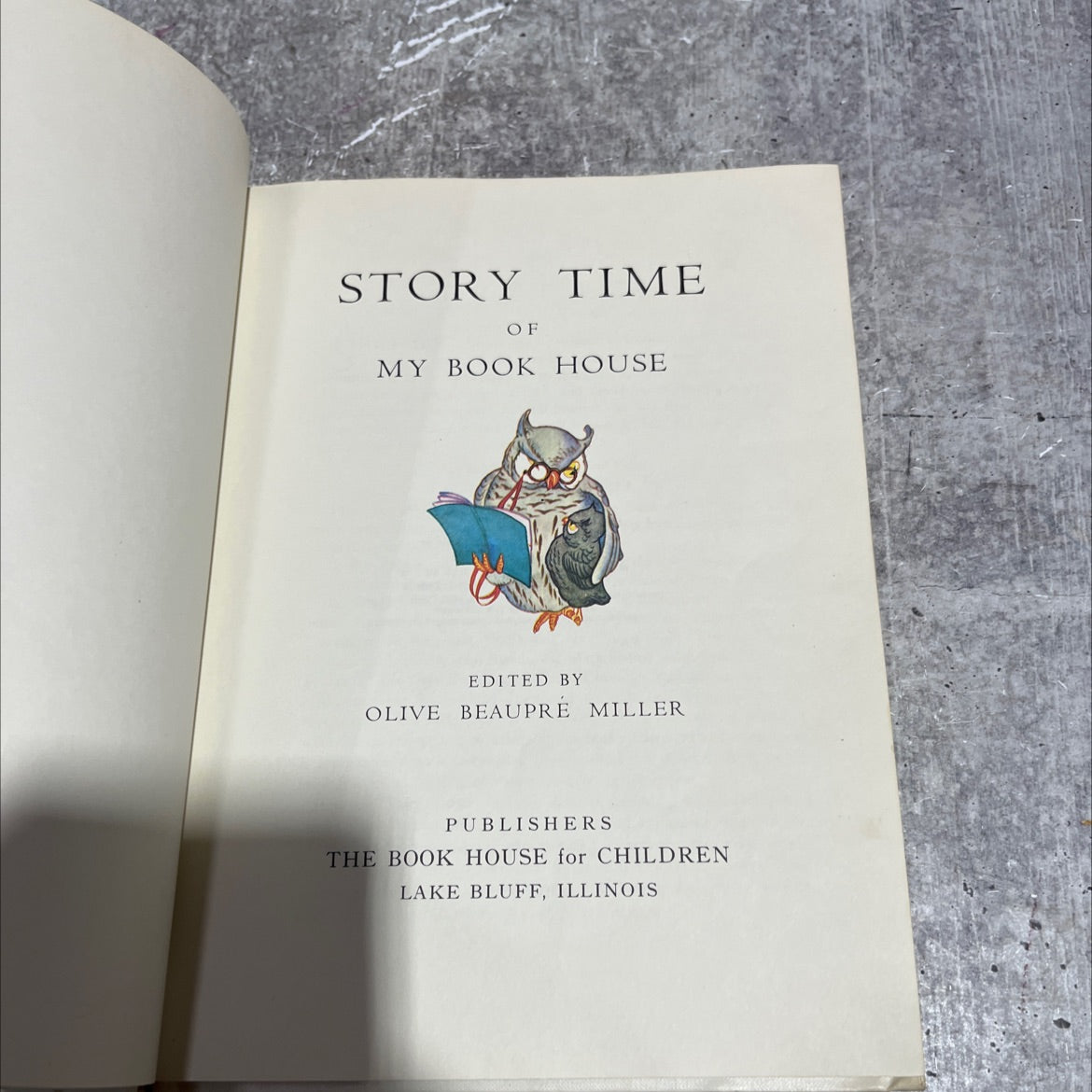 story time of my book house book, by olive beaupré miller, 1971 Hardcover image 2