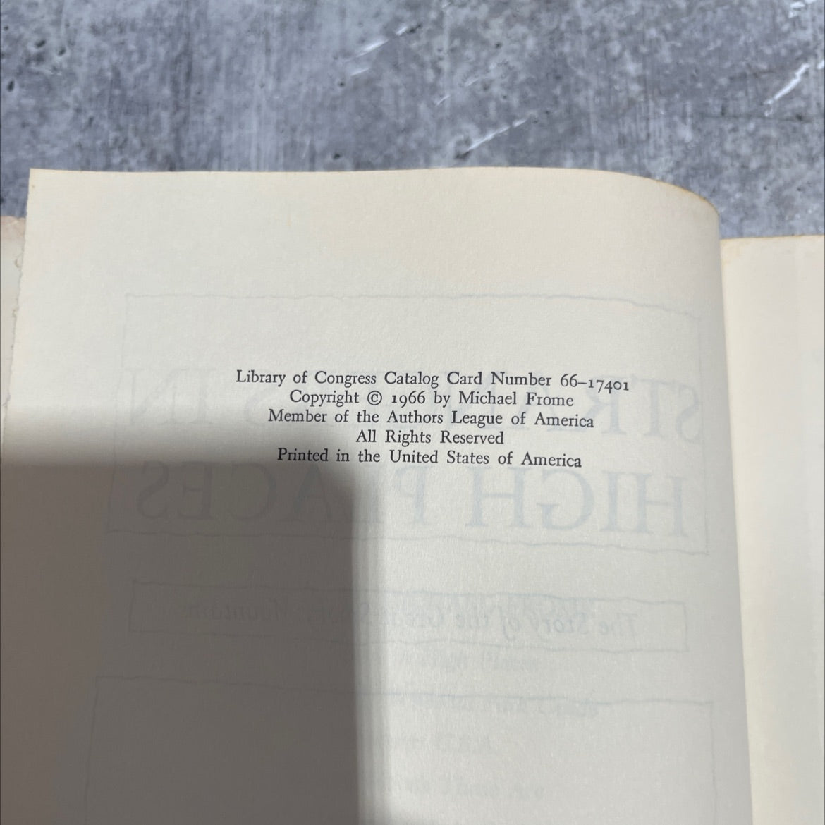 strangers in high places the story of the great smoky mountains book, by michael frome, 1966 Hardcover image 3