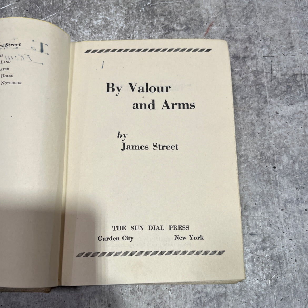 street land after house notebook i book, by james street, 1945 Hardcover image 2