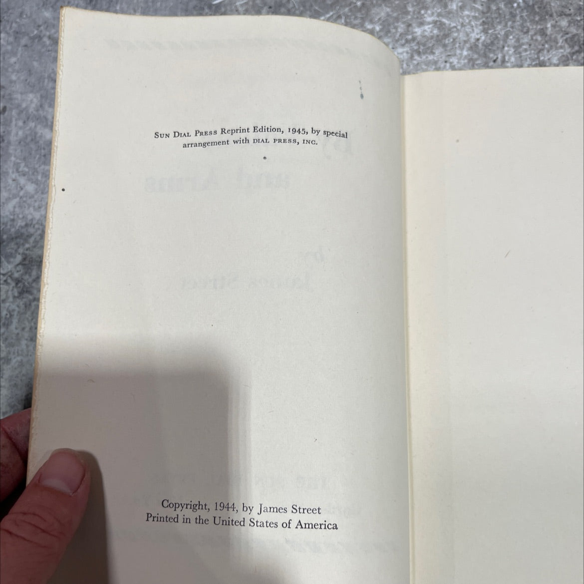 street land after house notebook i book, by james street, 1945 Hardcover image 3