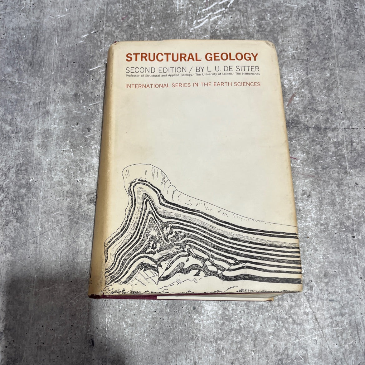 structural geology book, by l. u. de sitter, 1964 Hardcover image 1