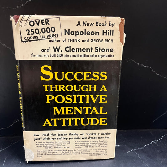 success through a positive mental attitude book, by napoleon hill and w. clement stone, 1960 Hardcover image 1