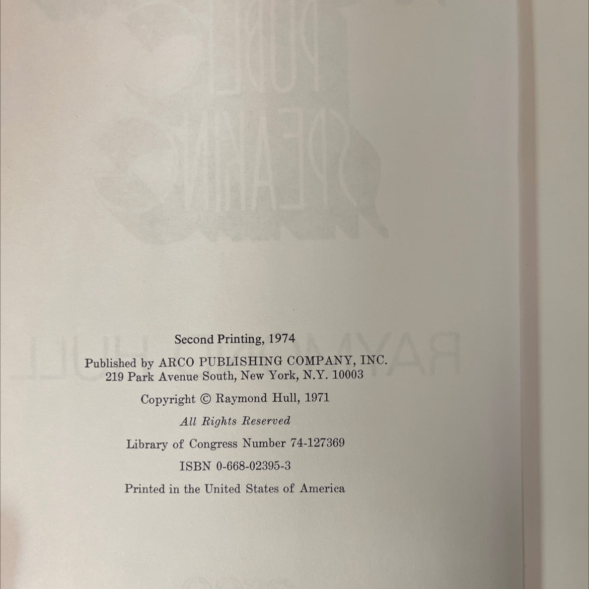successful public speaking book, by raymond hull, 1974 Hardcover, Vintage image 3