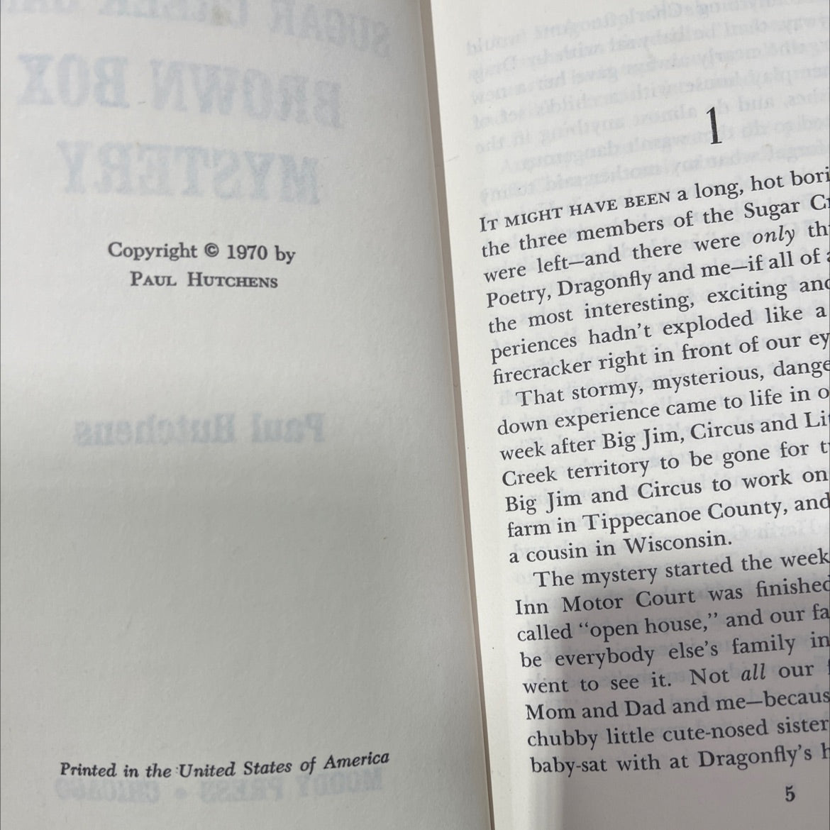 sugar creek gang brown box mystery book, by paul hutchens, 1970 Hardcover image 3