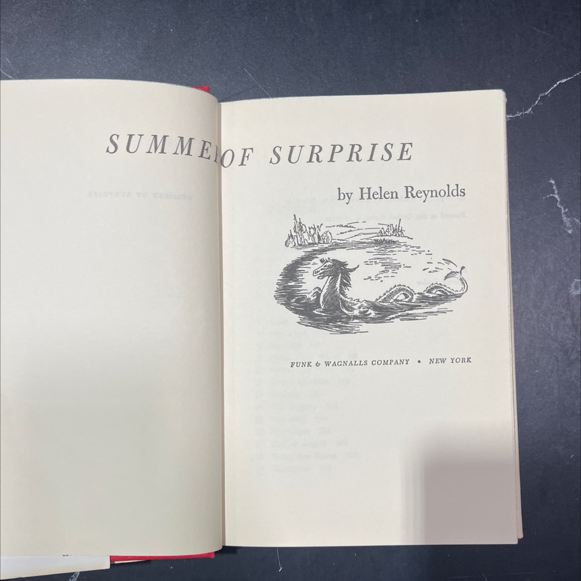 summe of surprise book, by Helen Dickson Reynolds, 1960 Hardcover image 2