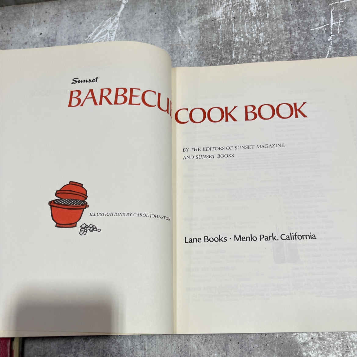 sunset barbecue cook book book, by editors of sunset magazine and sunset books, 1970 Paperback image 2