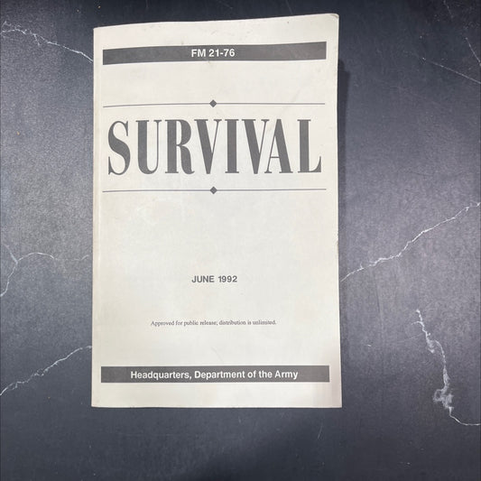 survival book, by unknown, 1992 Paperback image 1