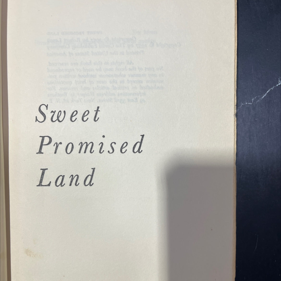 sweet promised land book, by Robert Laxalt, 1957 Hardcover image 2