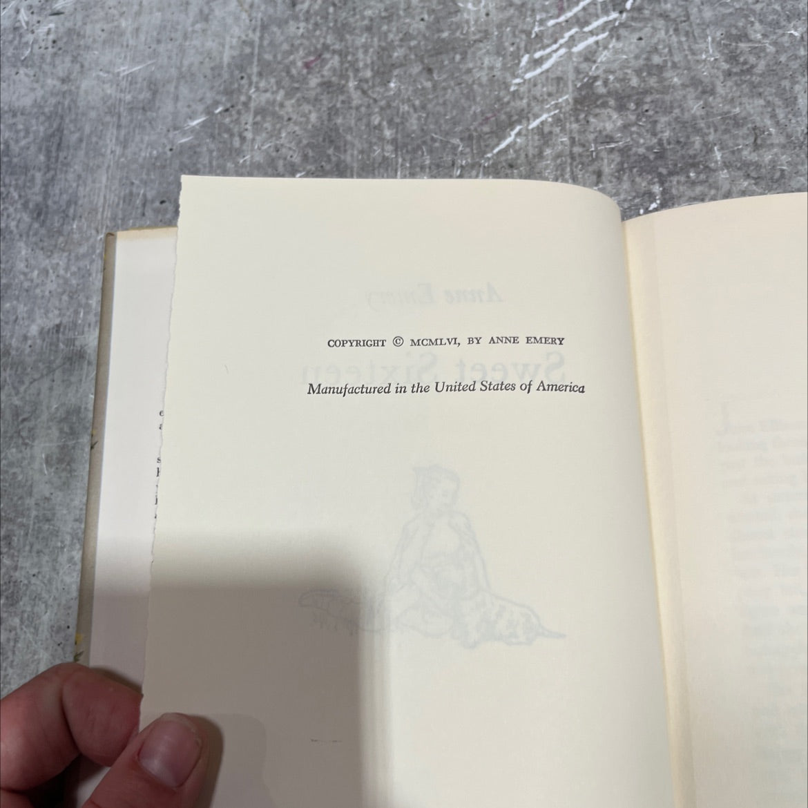 sweet sixteen book, by anne emery, 1956 Hardcover image 3