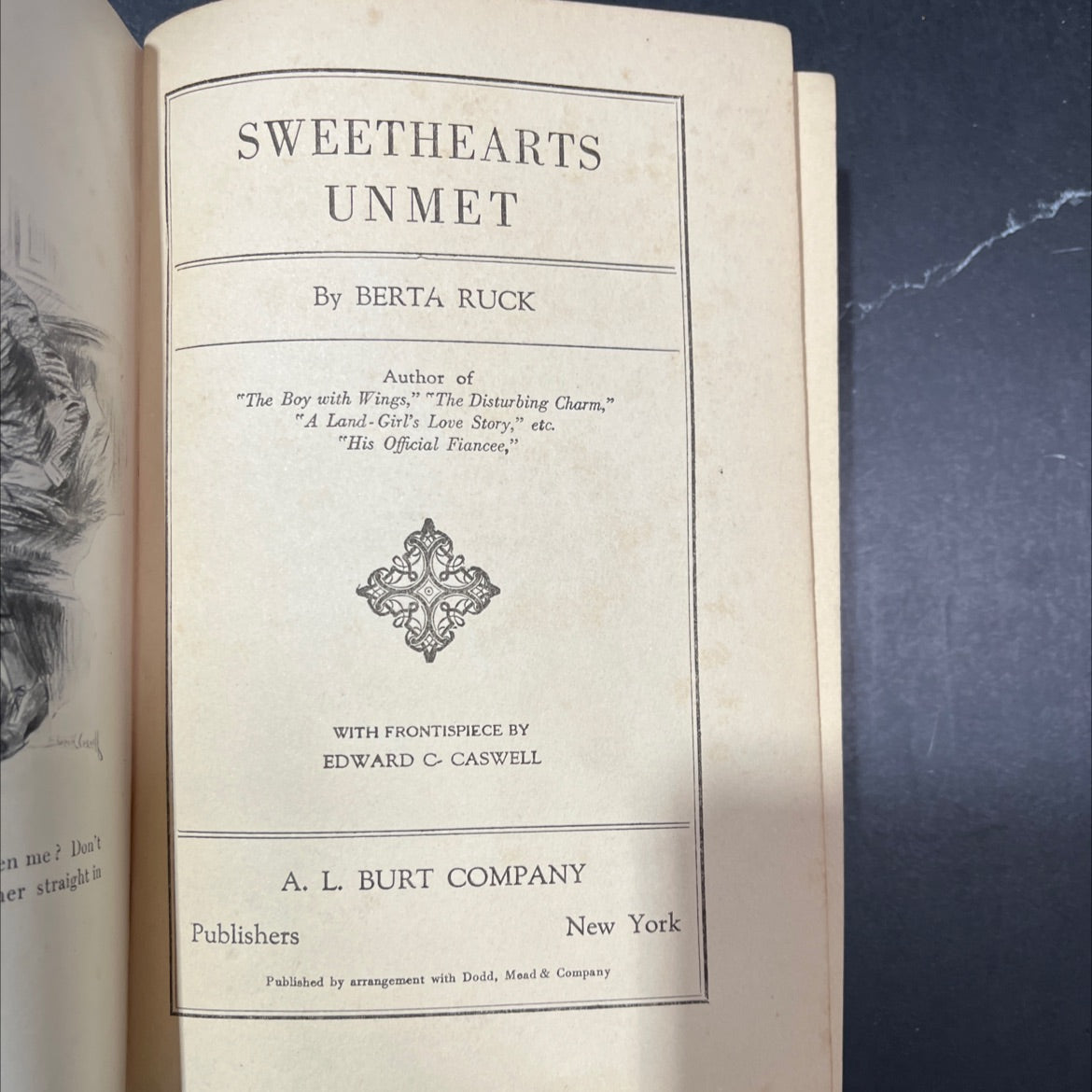 sweetheart's unmet book, by berta ruck, 1919 Hardcover image 2