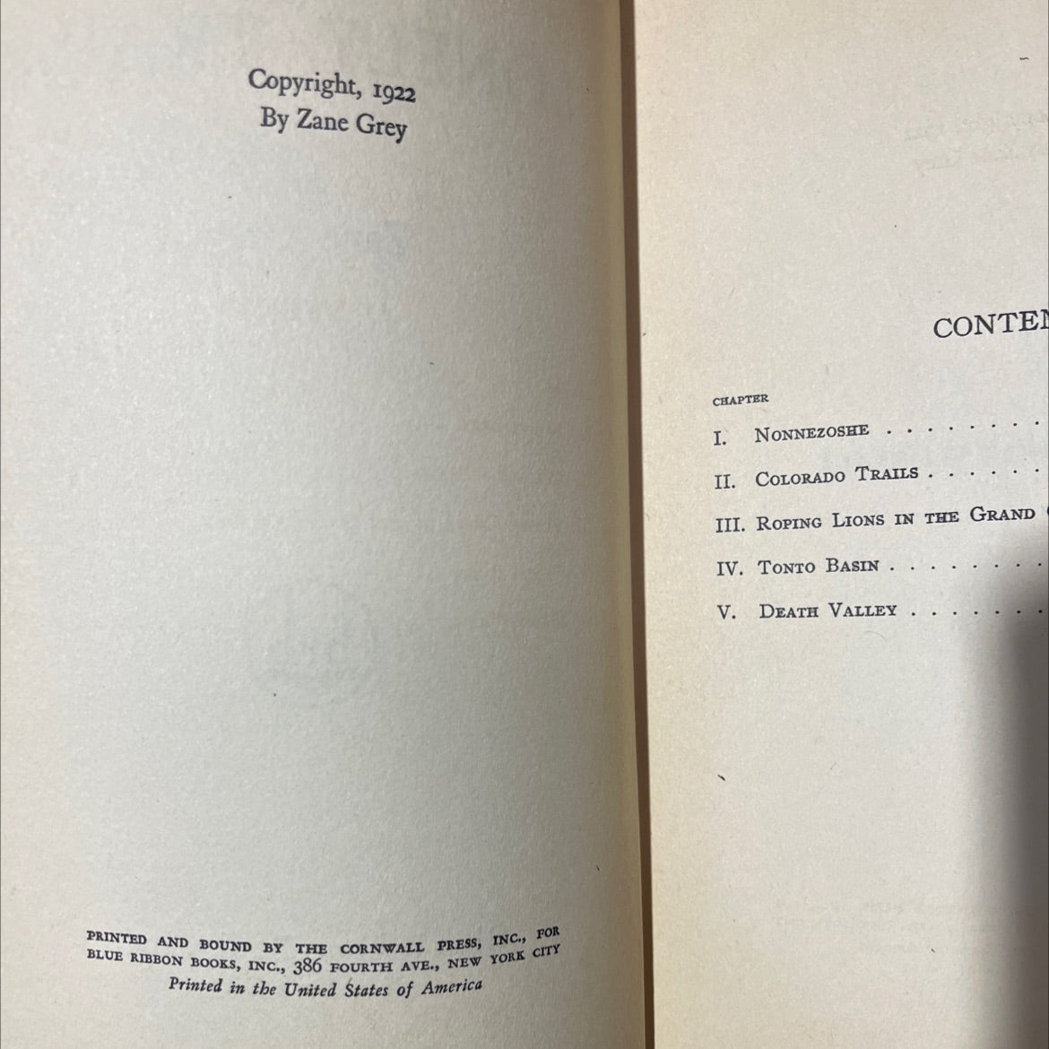 tales of lonely trails book, by zane grey, 1922 Hardcover image 3