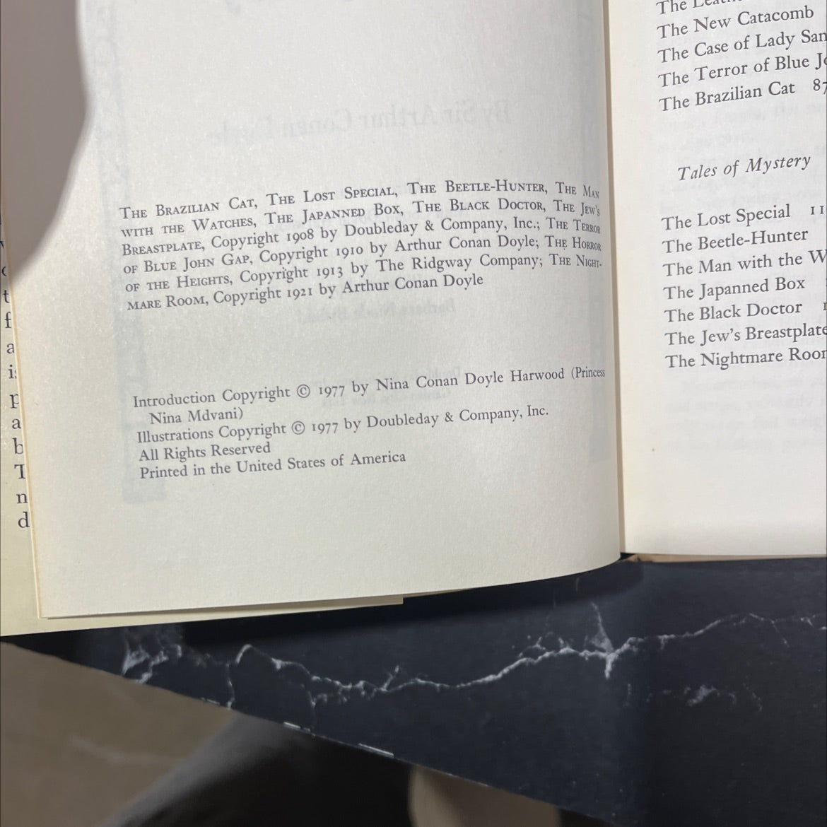 tales of terror and mystery book, by sir arthur conan doyle, 1977 Hardcover image 3