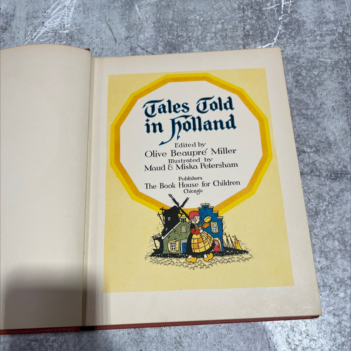 tales told in holland book, by olive beaupré miller, 1950 Hardcover image 2
