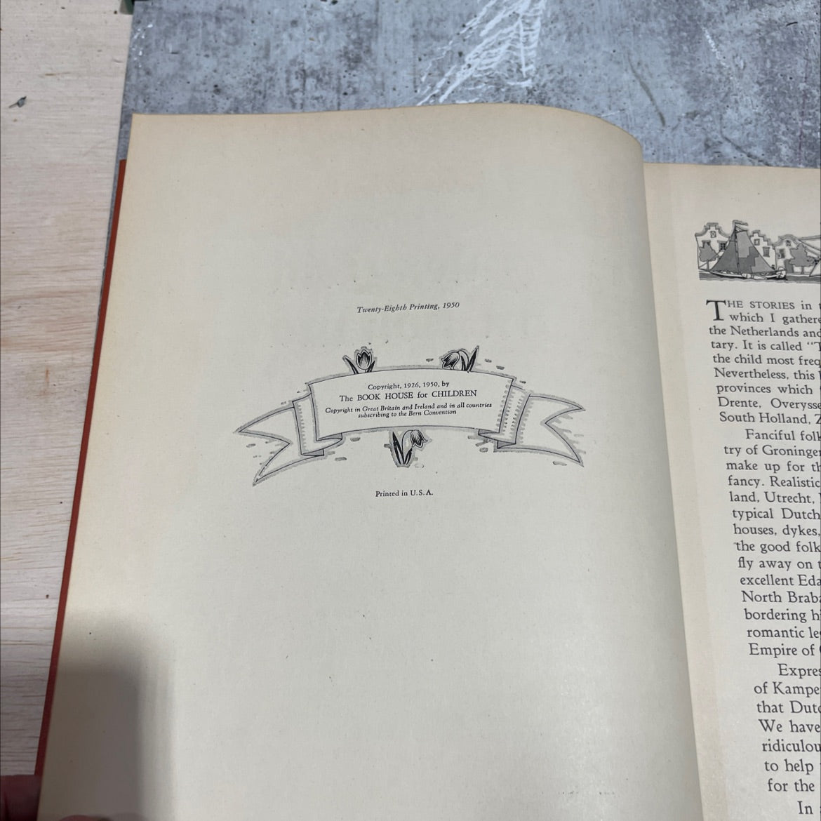 tales told in holland book, by olive beaupré miller, 1950 Hardcover image 3