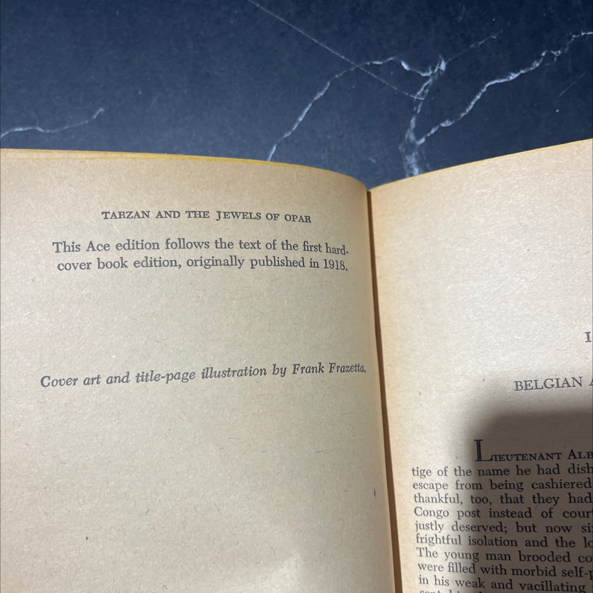 tarzan and the jewels of opar book, by edgar rice burroughs, 1918 Hardcover image 3