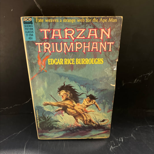 tarzan triumphant book, by edgar rice burroughs, 1932 Paperback image 1