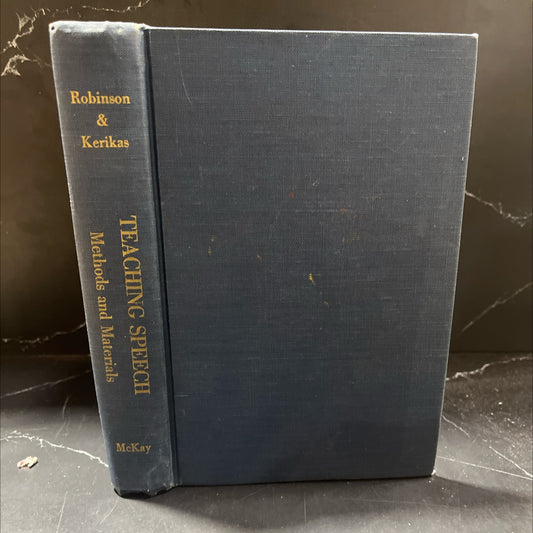 teaching speech methods and materials book, by karl f. robinson, ph.d. and e. j. kerikas, ph.d., 1970 Hardcover image 1