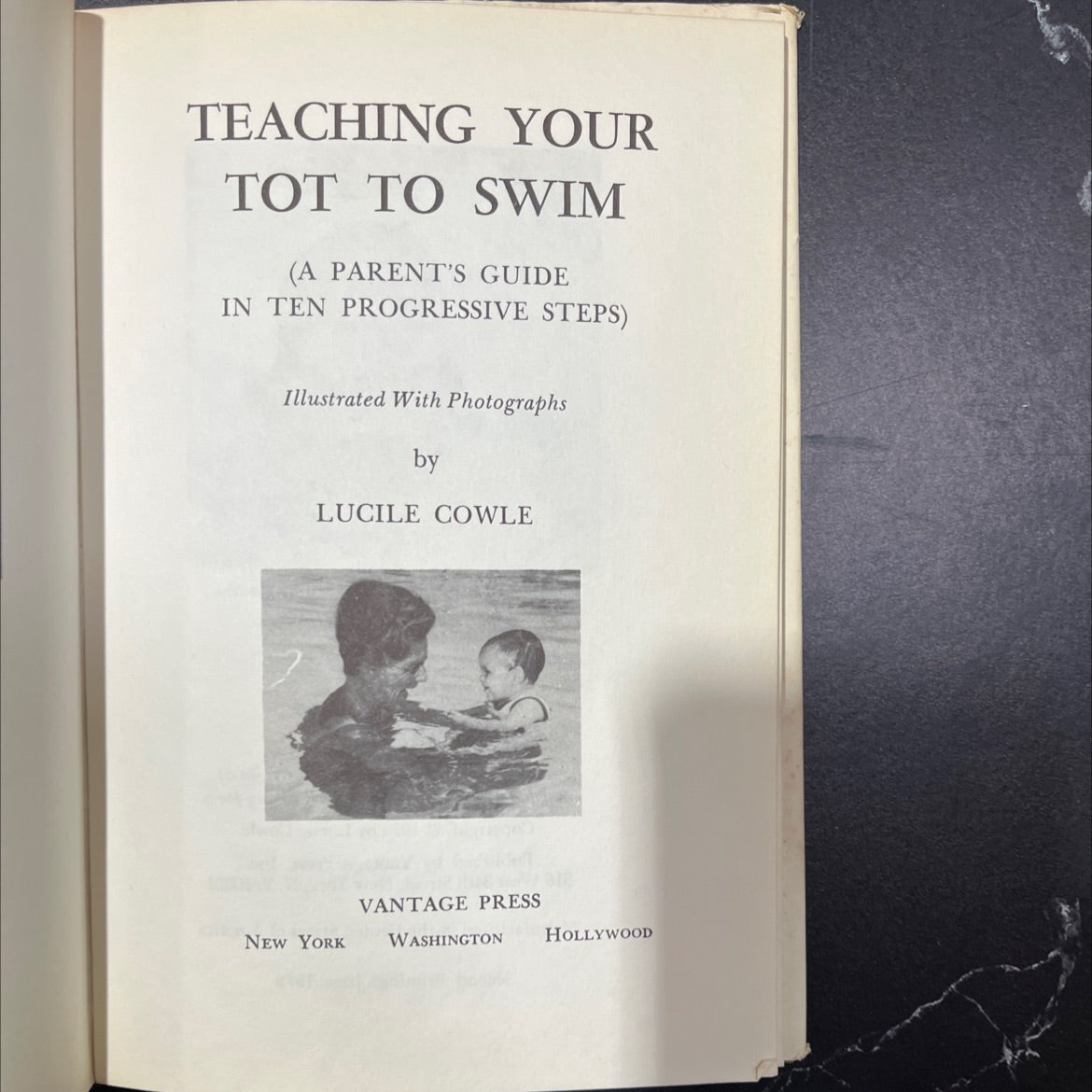 teaching your tot to swim (a parent's guide in ten progressive steps) book, by lucile cowle, 1972 Hardcover, First image 2