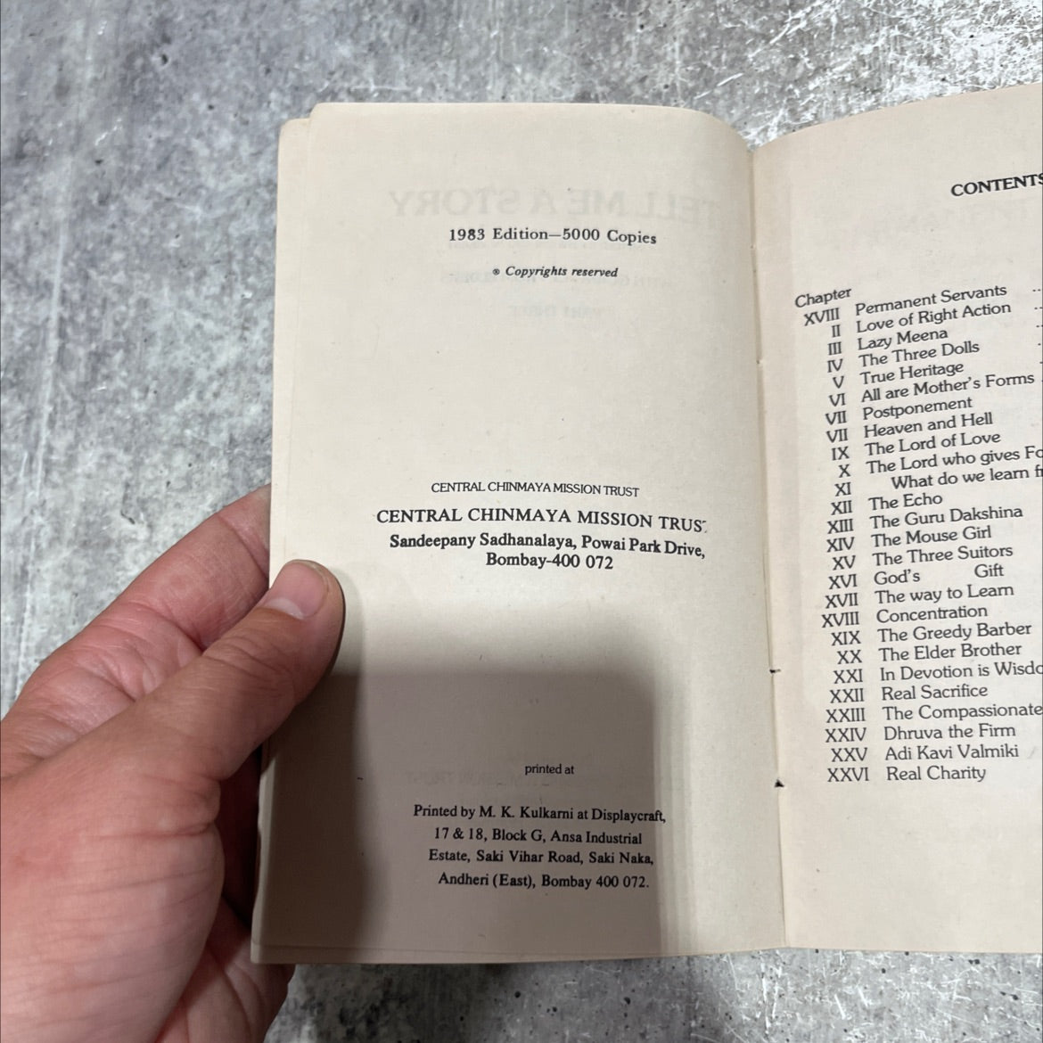 tell me a story book, by compiled by swami and sevikas, 1983 Paperback image 3