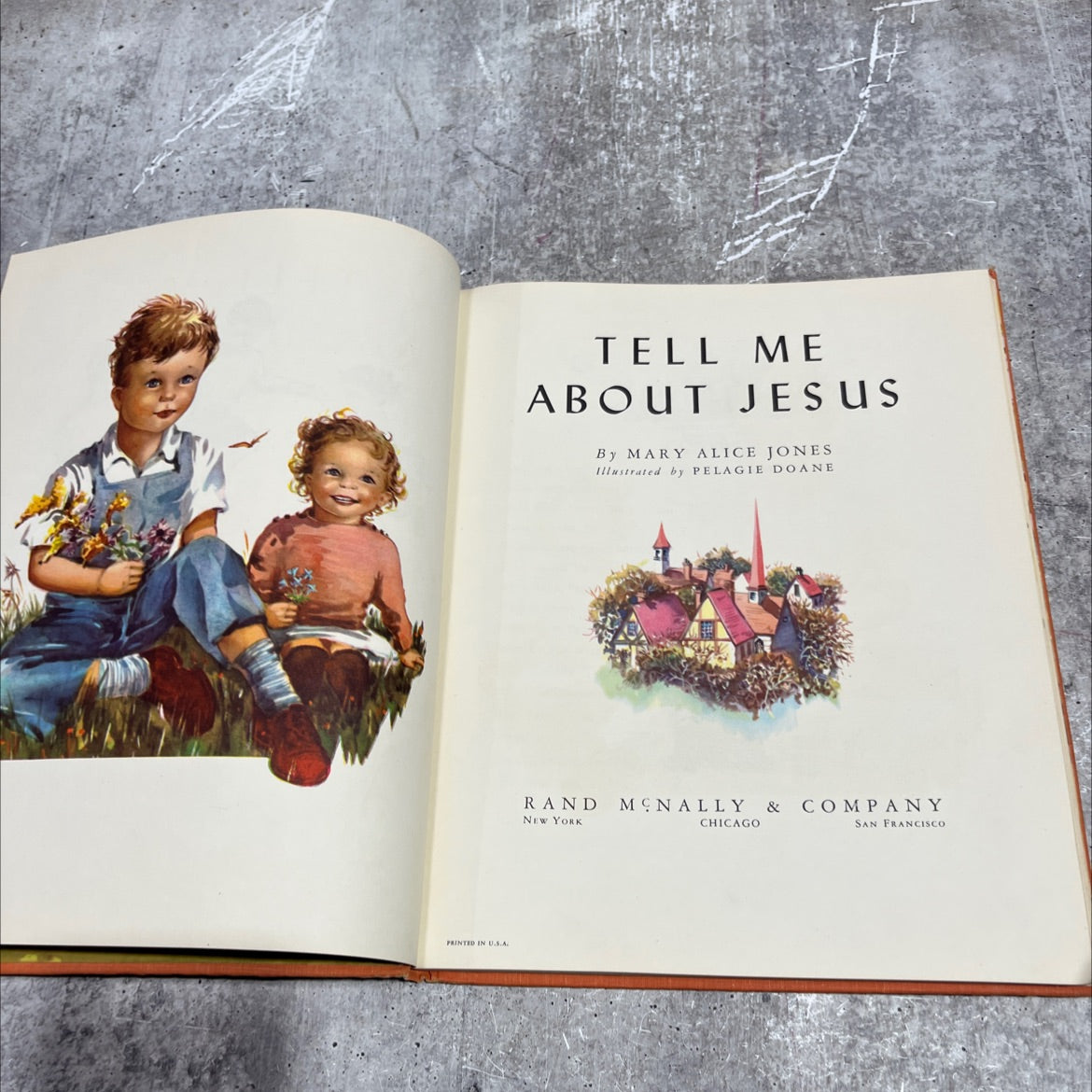tell me about jesus book, by mary alice jones, 1960 Hardcover image 2