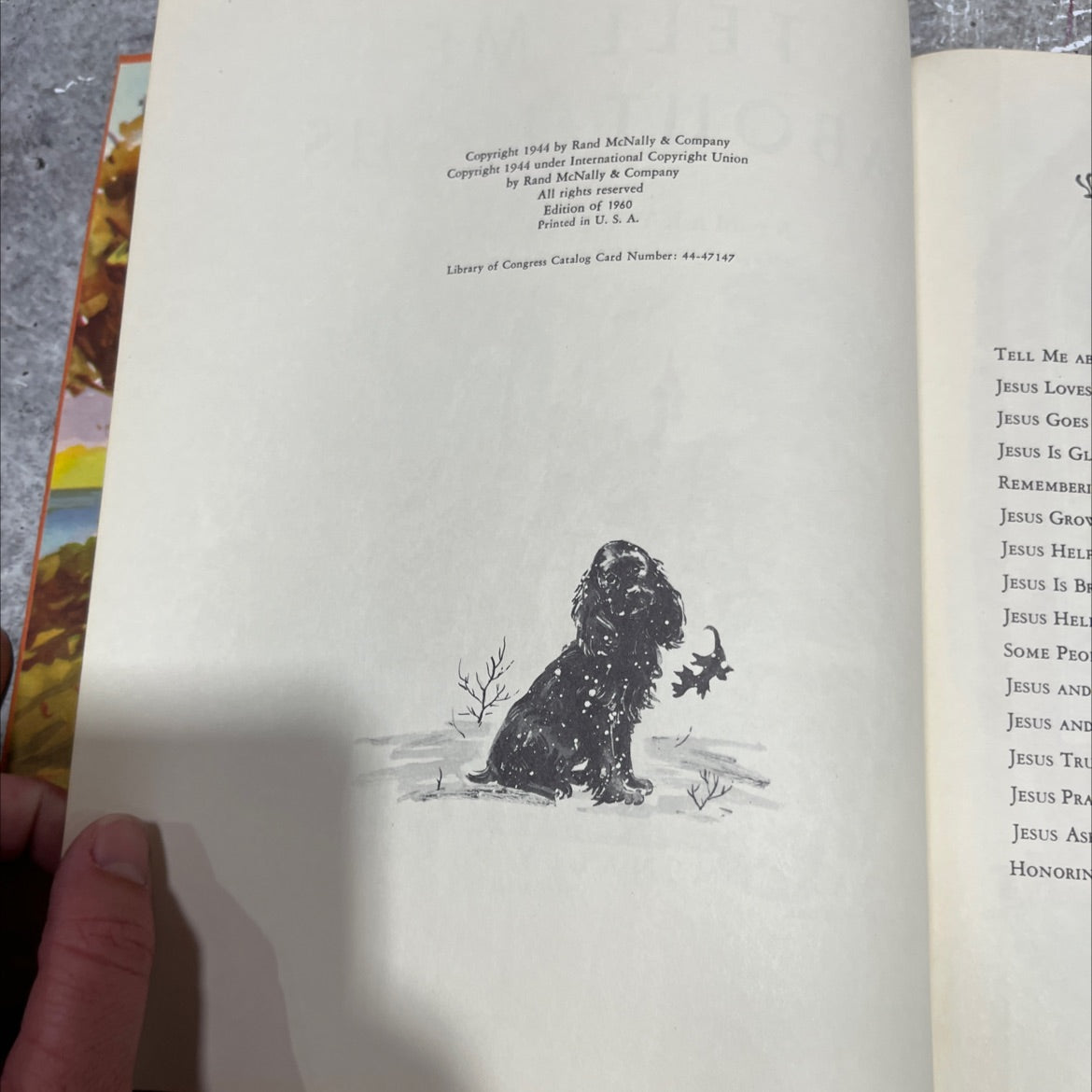 tell me about jesus book, by mary alice jones, 1960 Hardcover image 3