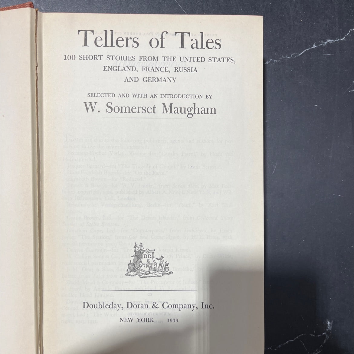 tellers of tales 100 short stories from the united states, england, france, russia and germany book, by w. somerset image 2