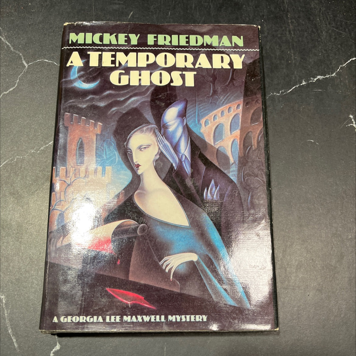 temporary ghost book, by mickey friedman, 1989 Hardcover image 1