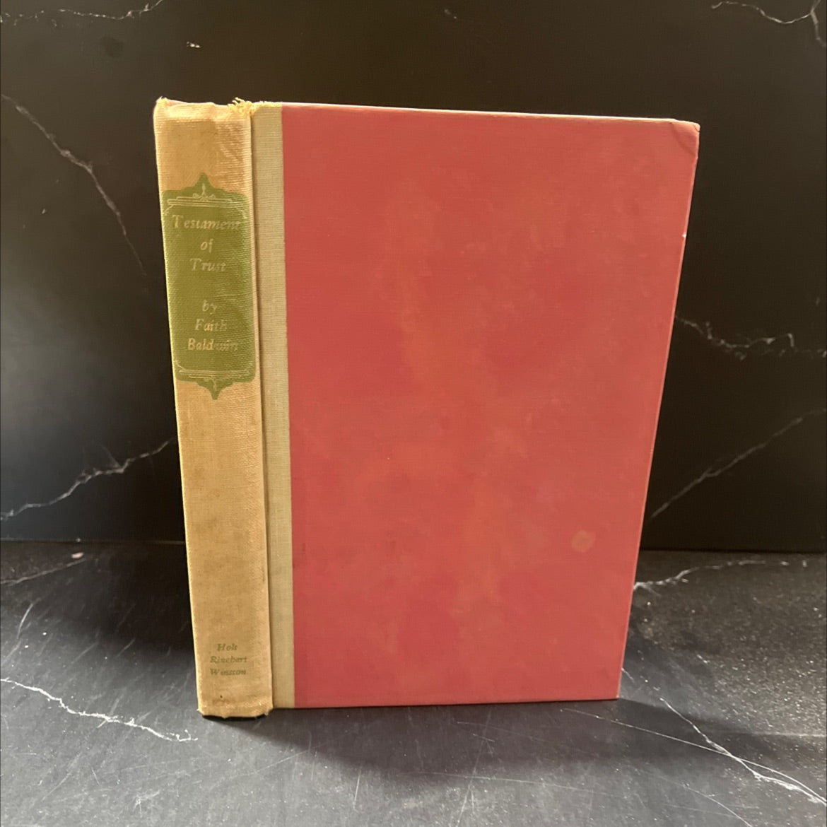 testament of trust book, by faith baldwin, 1960 Hardcover image 1