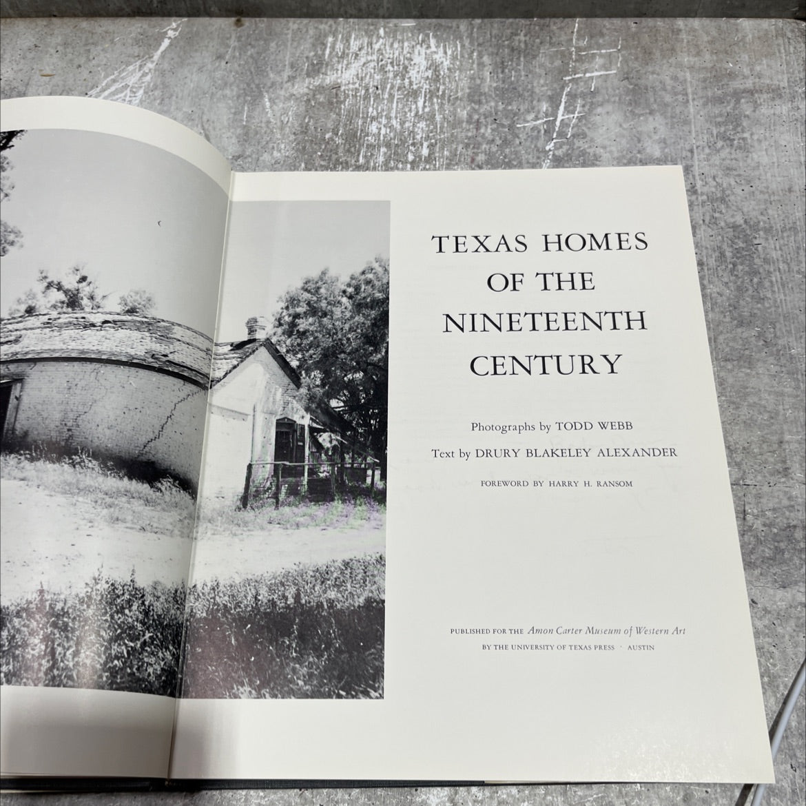 texas homes of the nineteenth century book, by drury blakeley alexander, 1984 Hardcover image 2