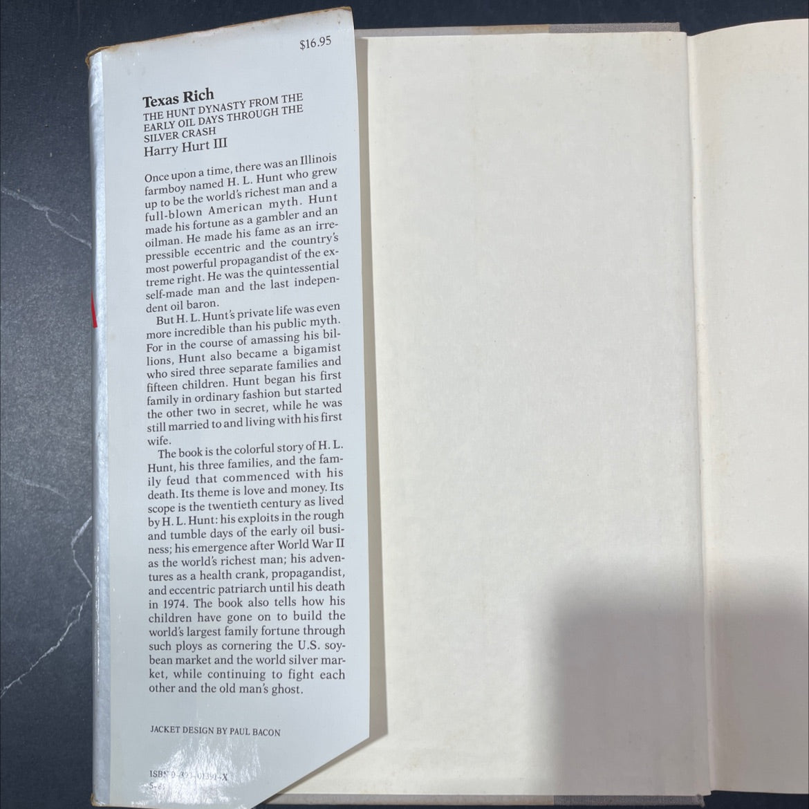 texas rich book, by harry hurt iii, 1981 Hardcover image 4
