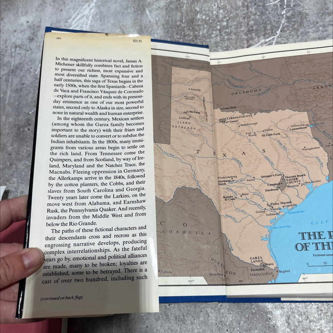 texas book, by james a. michener, 1985 Hardcover image 4