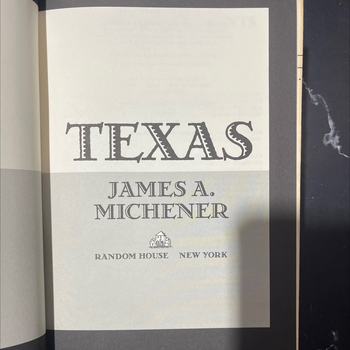 texas book, by james a. michener, 1985 Hardcover image 2