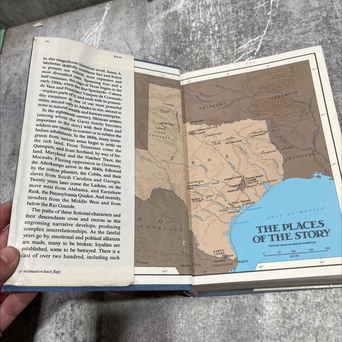 texas book, by james a. michener, 1985 Hardcover image 4