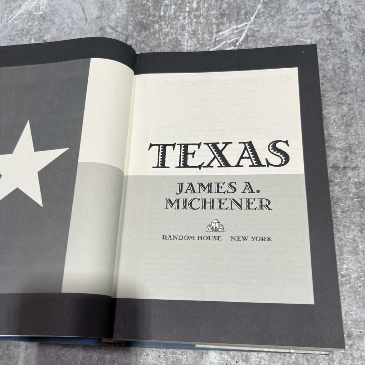 texas book, by james a. michener, 1985 Hardcover image 2