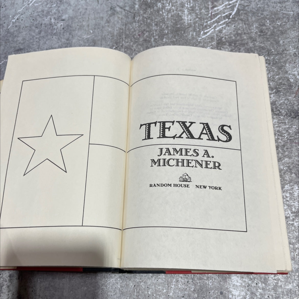 texas book, by james a. michener, 1985 Hardcover image 2