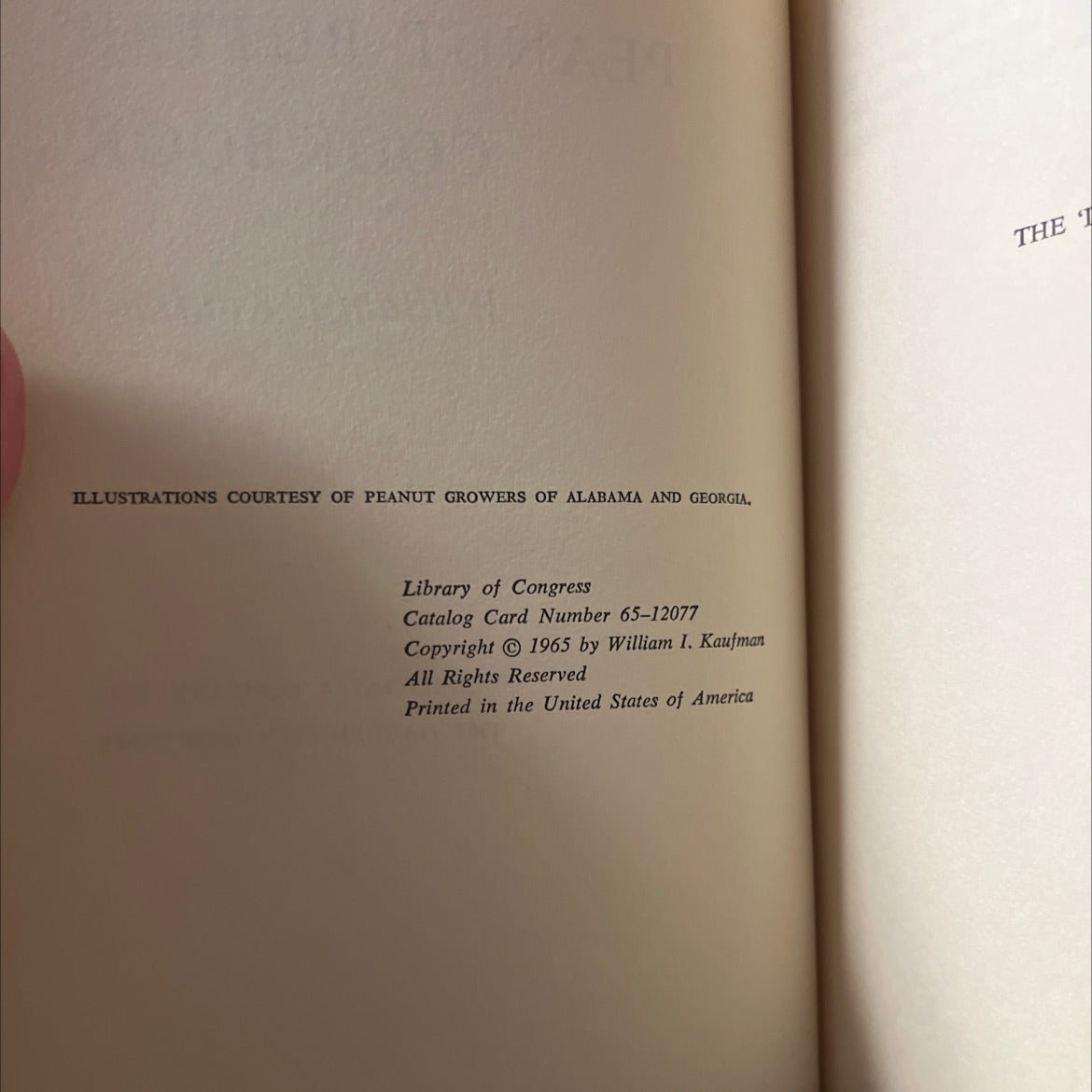 the 'i love peanut butter' cookbook book, by William I. Kaufman, 1965 Hardcover image 3