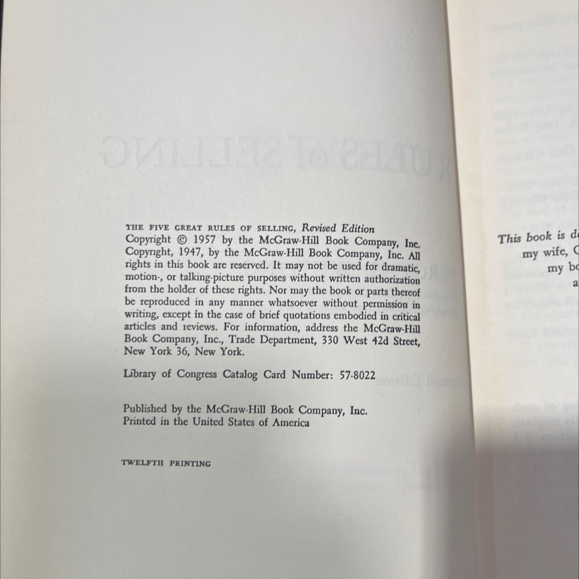 the 5 great rules of selling book, by percy h. whiting, 1957 Hardcover image 3