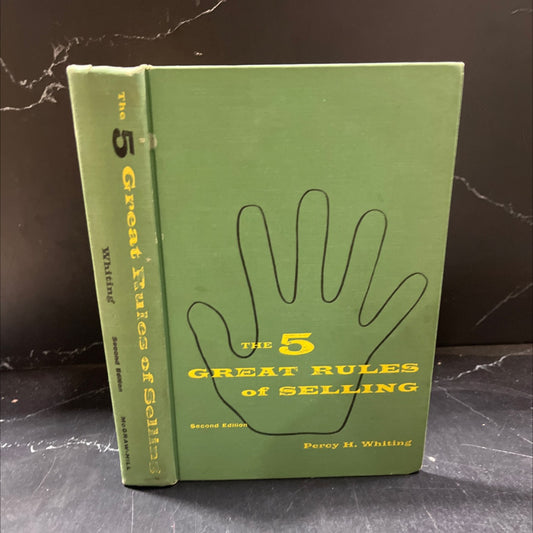 the 5 great rules of selling book, by percy h. whiting, 1957 Hardcover image 1